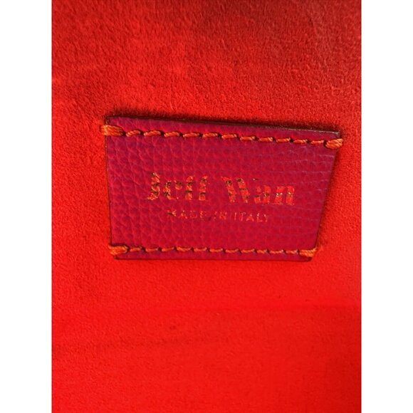 BNWT Jeff Wan Fuchsia Pink Lunch Box Purse W Long Strap - Picture 9 of 10